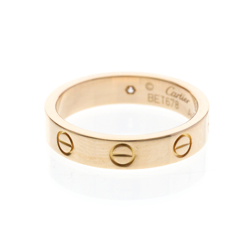 CARTIER 18k Gold Diamond Love Ring - Picture 3 of 9